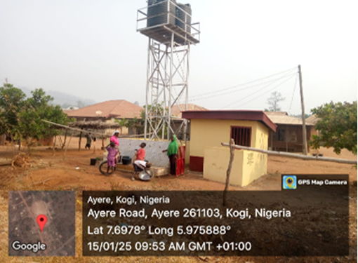 water ayere motorized borehole water
