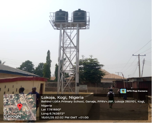 water construction of borehole at lokoja