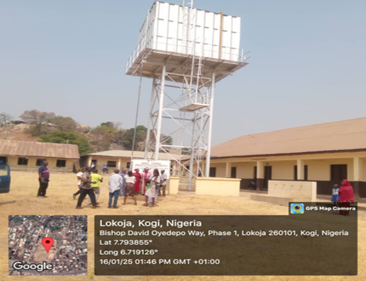 water construction of borehole at old ganaja ajaokuta